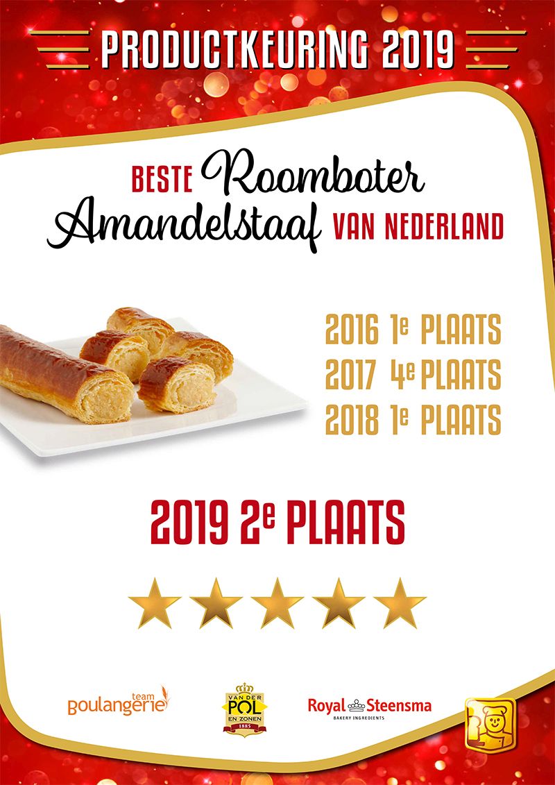 Beste Roomboter Amandelstaaf van Nederland